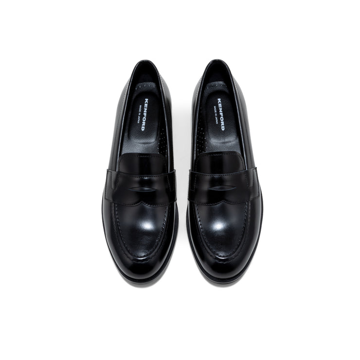 KENFORD WOMENS COIN LOAFERS / BLACK