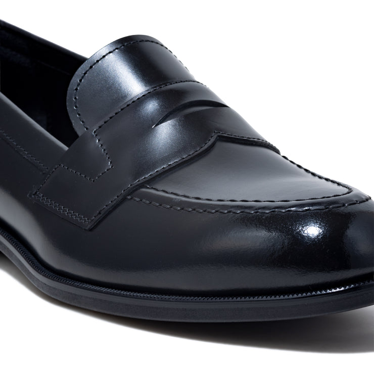 KENFORD WOMENS COIN LOAFERS / BLACK