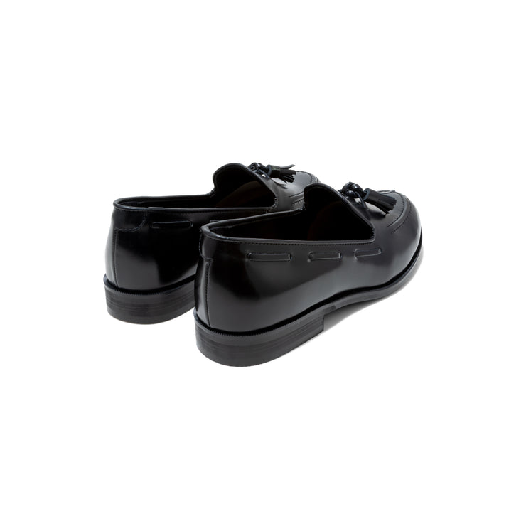 KENFORD WOMENS TASSEL LOAFERS / BLACK