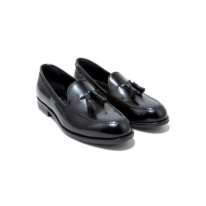 KENFORD WOMENS TASSEL LOAFERS/BLACK