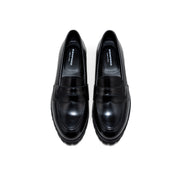KENFORD WOMENS TANK SOLE LOAFERS / BLACK
