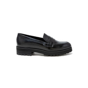 KENFORD WOMENS TANK SOLE LOAFERS / BLACK