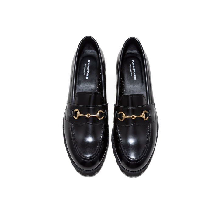 KENFORD WOMENS TANK SOLE BIT LOAFERS / BLACK