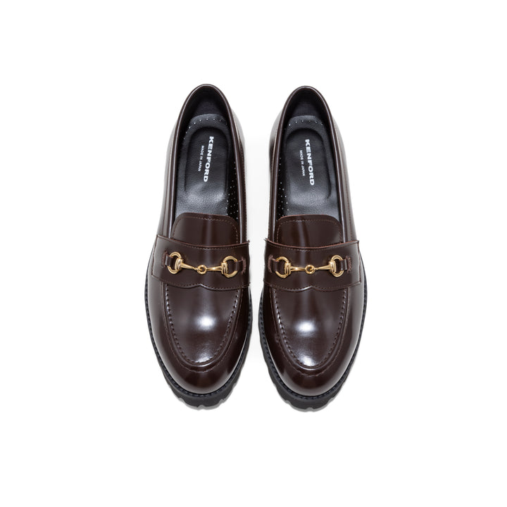 KENFORD WOMENS TANK SOLE BIT LOAFERS / WINE