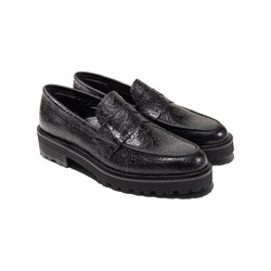 【9/12(fri) 12:00 発売開始】WOMENS NEW CLASSIC COIN LOAFERS / BLACK PAISLEY