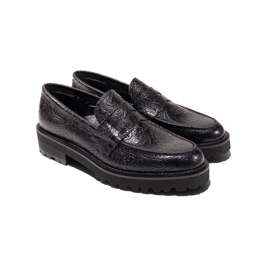 【9/12(Sat) 12:00 発売開始】WOMENS NEW CLASSIC COIN LOAFERS / BLACK PAISLEY