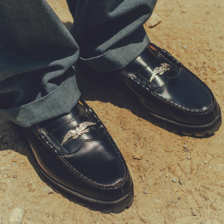 【8月30日（土） AVIREX 各店にて発売開始】LOAFERS ACCESSORIES "ICON of FLIGHT" / SILVER