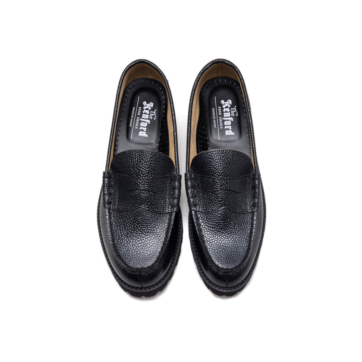 WOMENS TANK SOLE LOAFERS/BLACK SCOTCH GRAIN