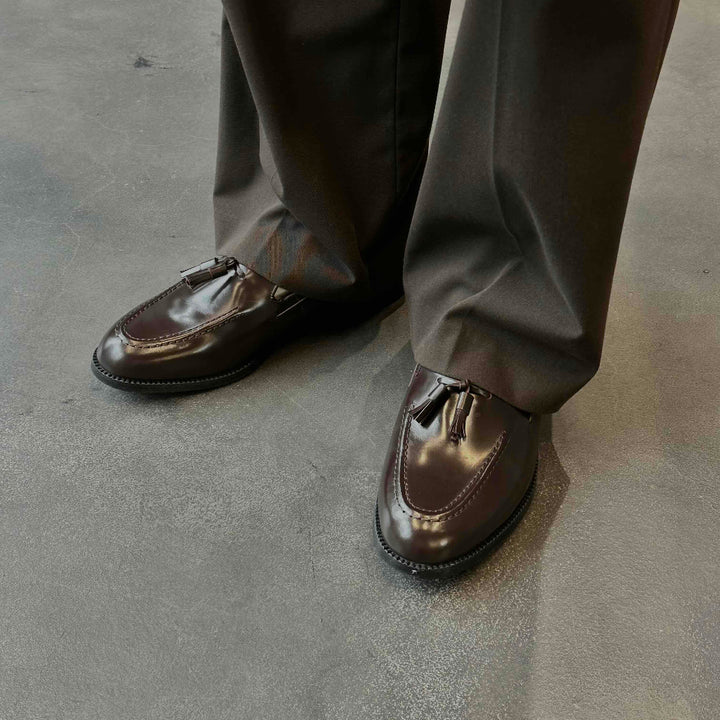 KENFORD MENS TASSEL LOAFERS / WINE